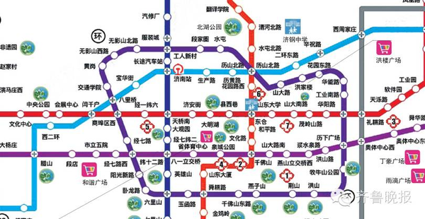 8条线路串联起古城新区143个站点,济南轨道交通建设规划(2016-2023)二