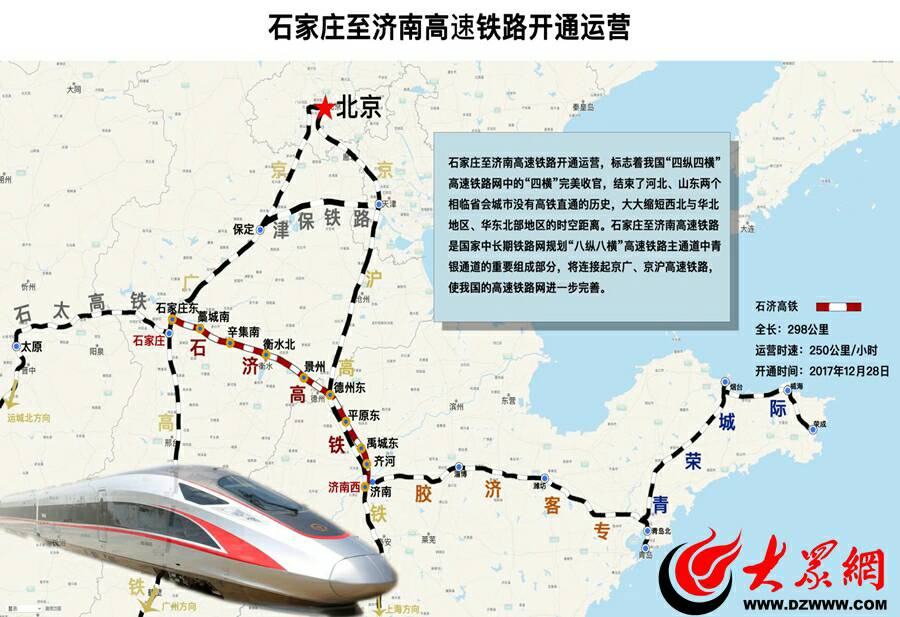 石济高铁正式开通啦2小时穿越晋冀鲁三省