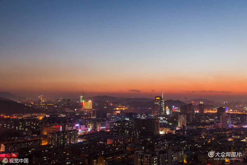 2017年01月13日,山東省濟南市,早上還是霧霾天氣,經過一下午的冷風