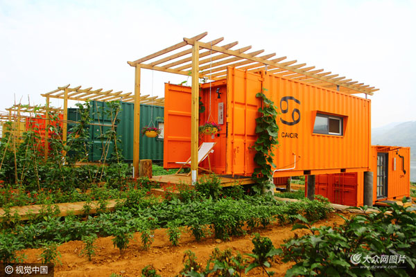 山亭打造翼云湖柜族部落 集装箱"一箱一故事"